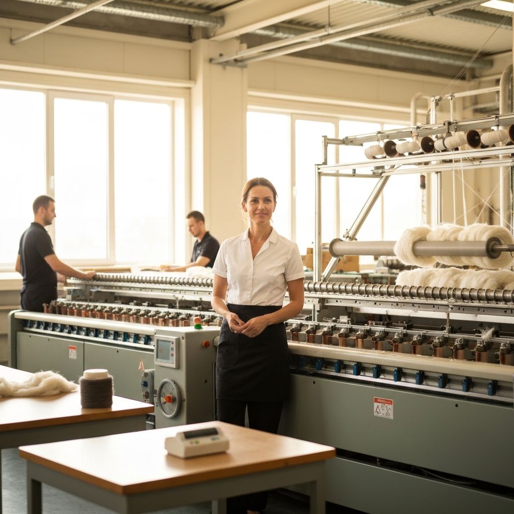 顺瑞森毛织厂生产车间